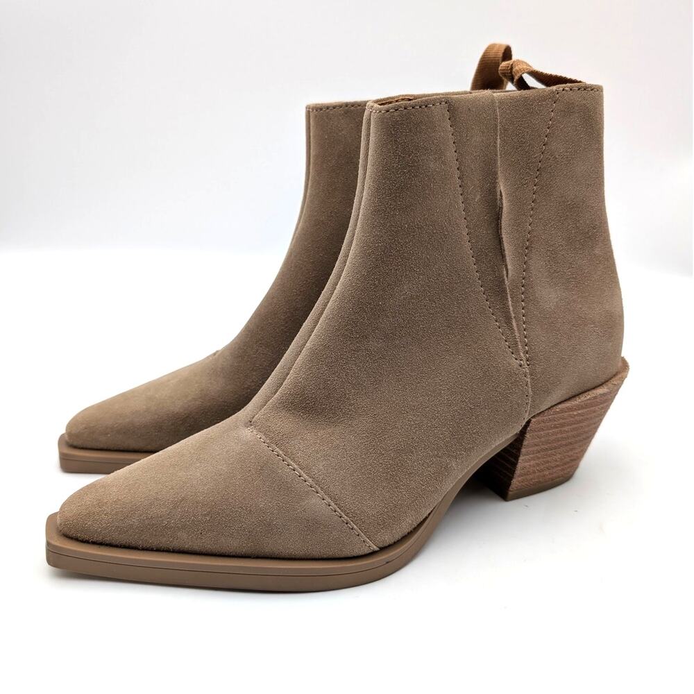 Rag & Bone Dart Western Heel Bootie Pointed Toe Women's Taupe Size US5 EU35